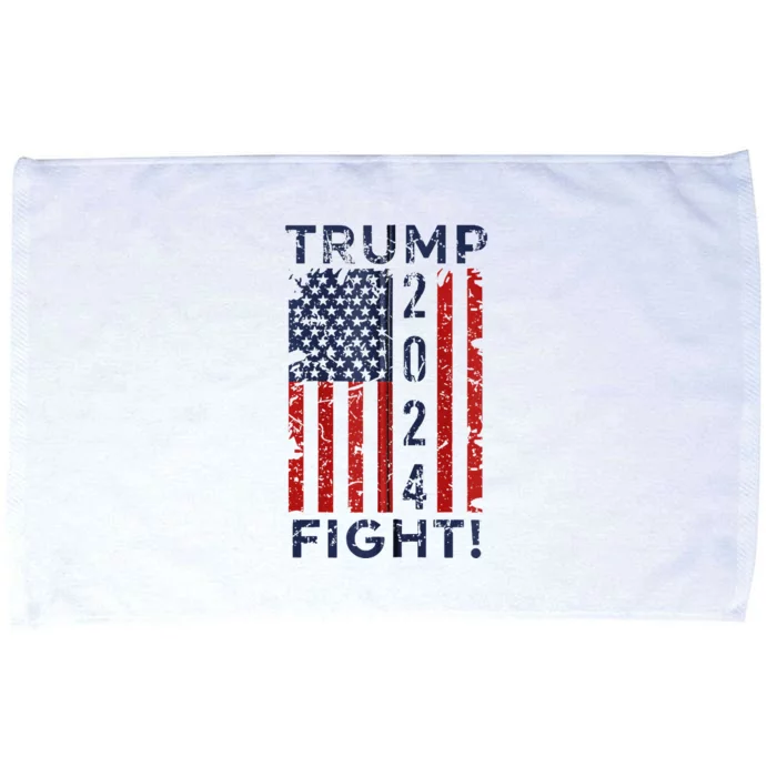 Trump 2024 Fight Fight Fight Trump President Election 2024 Microfiber Hand Towel