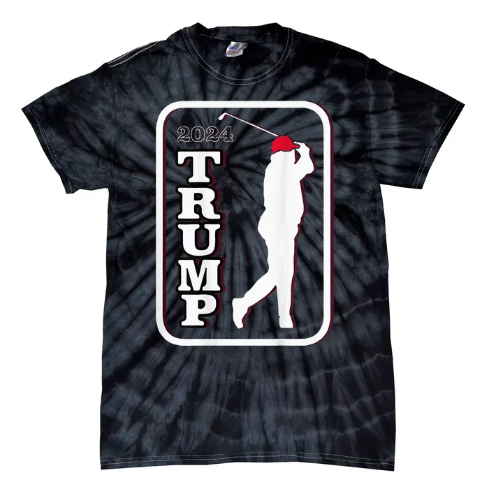 Trump 2024 Golf Tie-Dye T-Shirt