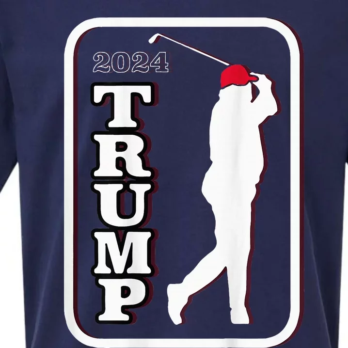 Trump 2024 Golf Sueded Cloud Jersey T-Shirt