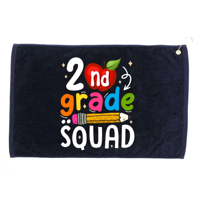 Team 2Nd Grade Squad First Day Of Second Grade Teacher Gift Grommeted Golf Towel