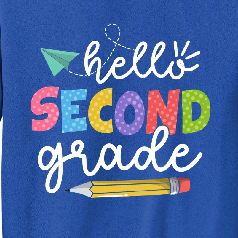 Team 2Nd Grade Squad Hello Second Grade Teacher Gift Sweatshirt