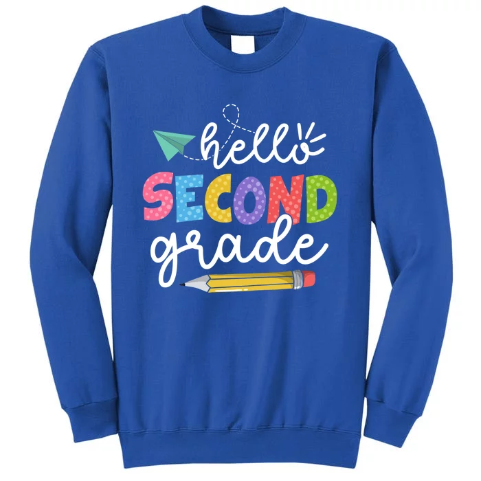 Team 2Nd Grade Squad Hello Second Grade Teacher Gift Sweatshirt