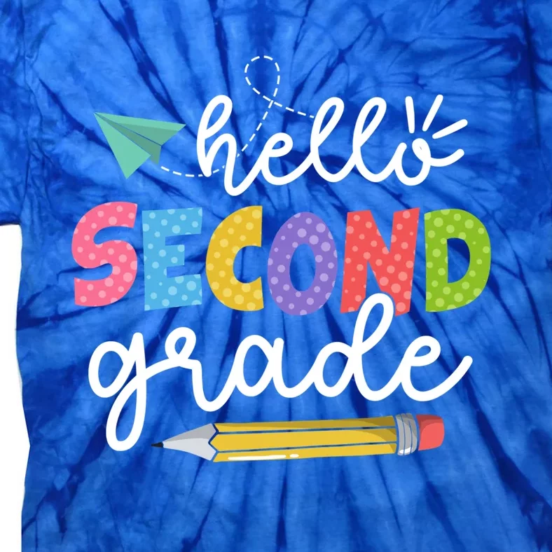 Team 2Nd Grade Squad Hello Second Grade Teacher Gift Tie-Dye T-Shirt