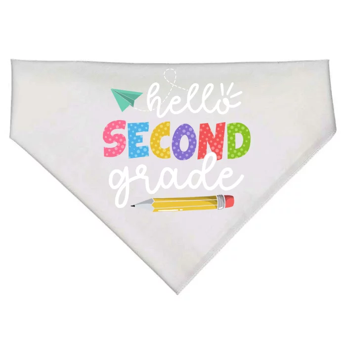 Team 2Nd Grade Squad Hello Second Grade Teacher Gift USA-Made Doggie Bandana