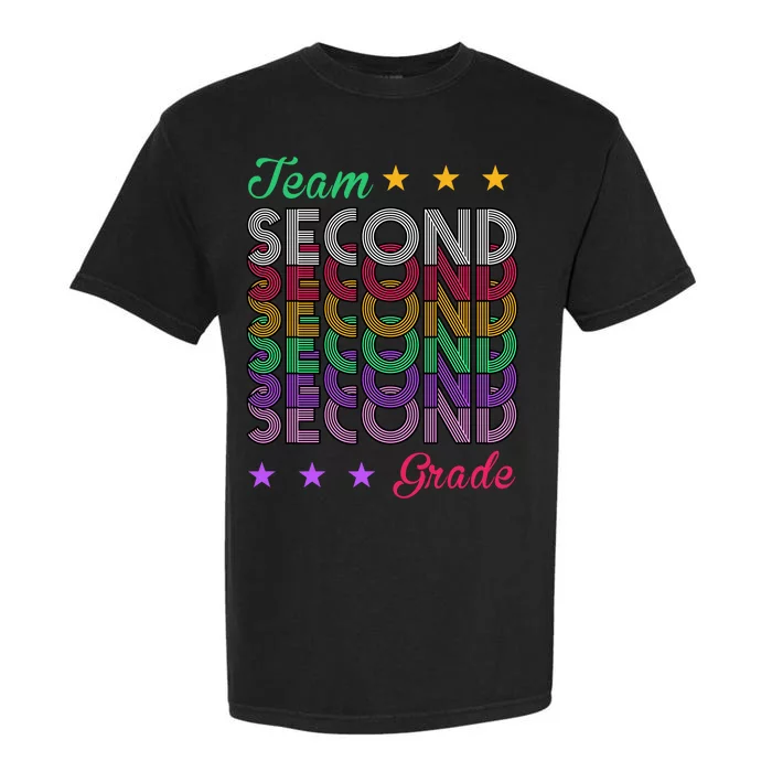 Team 2nd Grade Teacher Back To School Garment-Dyed Heavyweight T-Shirt