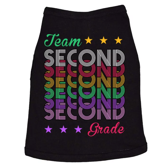 Team 2nd Grade Teacher Back To School Doggie Tank