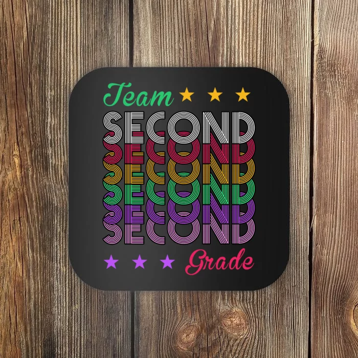 Team 2nd Grade Teacher Back To School Coaster