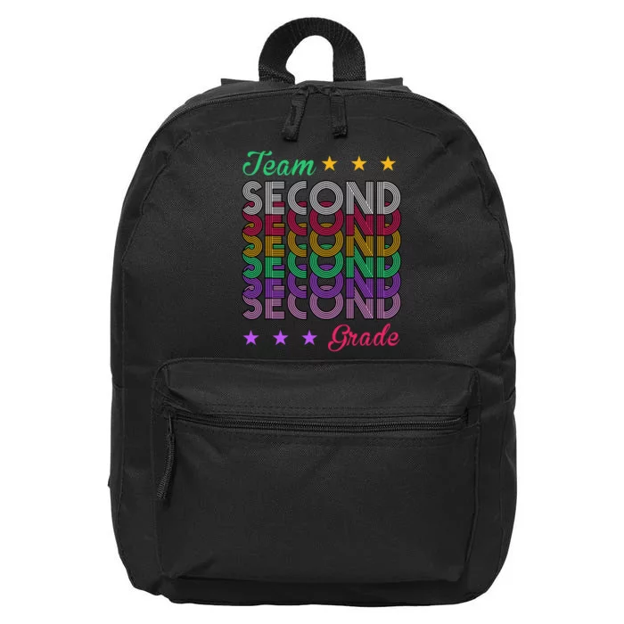 Team 2nd Grade Teacher Back To School 16 in Basic Backpack