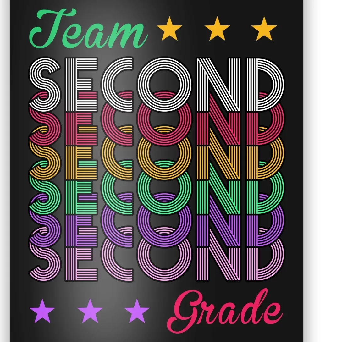 Team 2nd Grade Teacher Back To School Poster