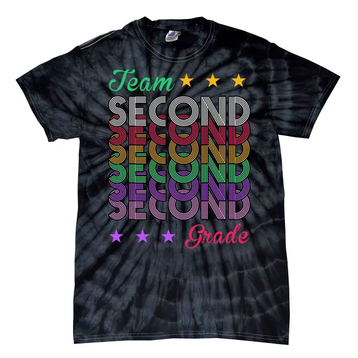 Team 2nd Grade Teacher Back To School Tie-Dye T-Shirt