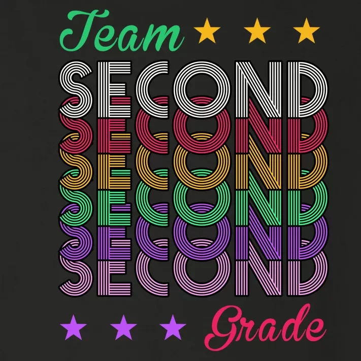 Team 2nd Grade Teacher Back To School Toddler Long Sleeve Shirt