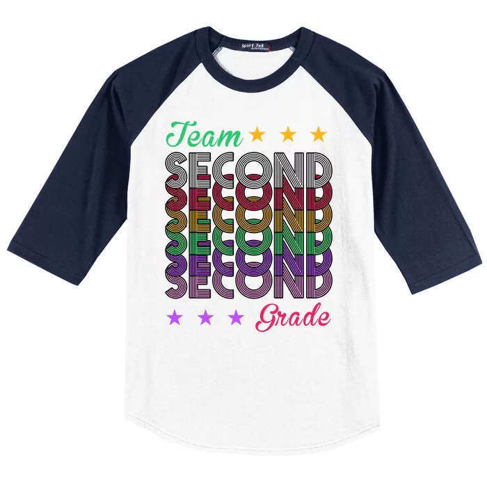 Team 2nd Grade Teacher Back To School Baseball Sleeve Shirt