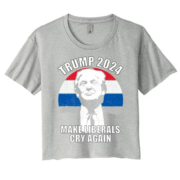 Trump 2024 Gift Women's Crop Top Tee