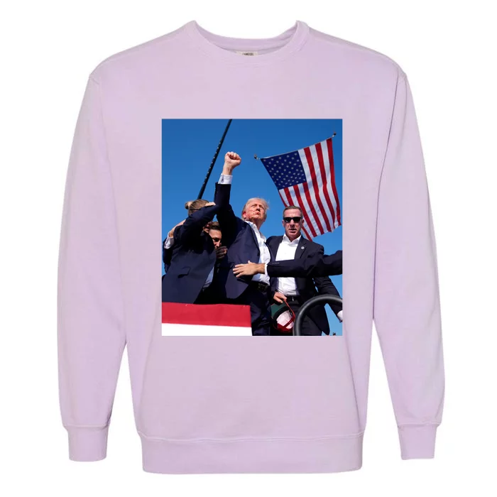 Trump 2024 Gift This Is The Most Badass Picture In History Gift Garment-Dyed Sweatshirt