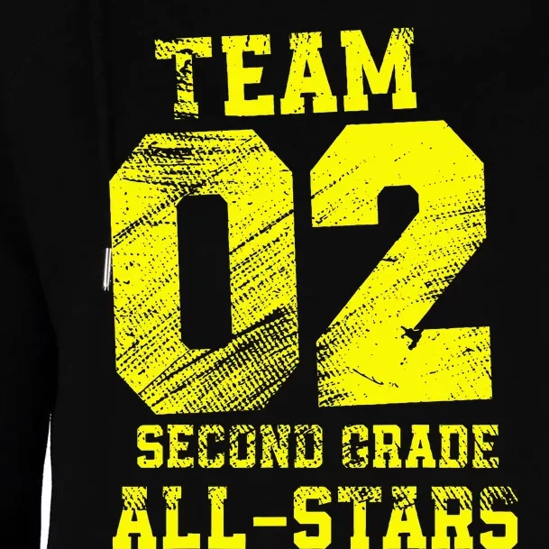 Team 2nd Grade Allstars Womens Funnel Neck Pullover Hood