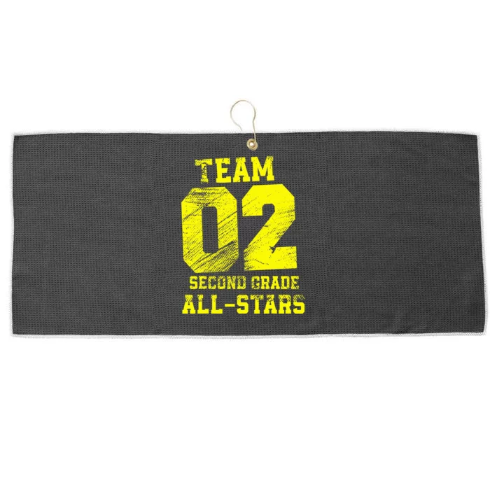 Team 2nd Grade Allstars Large Microfiber Waffle Golf Towel