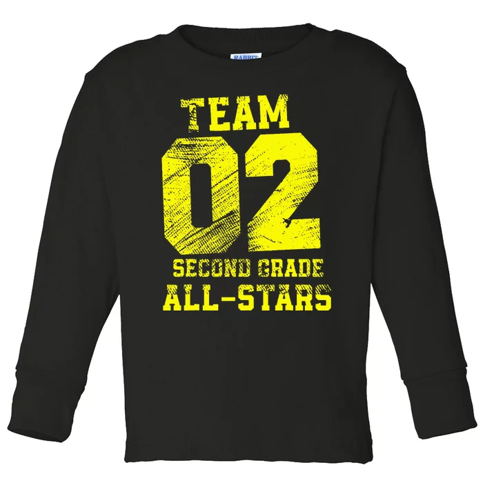 Team 2nd Grade Allstars Toddler Long Sleeve Shirt