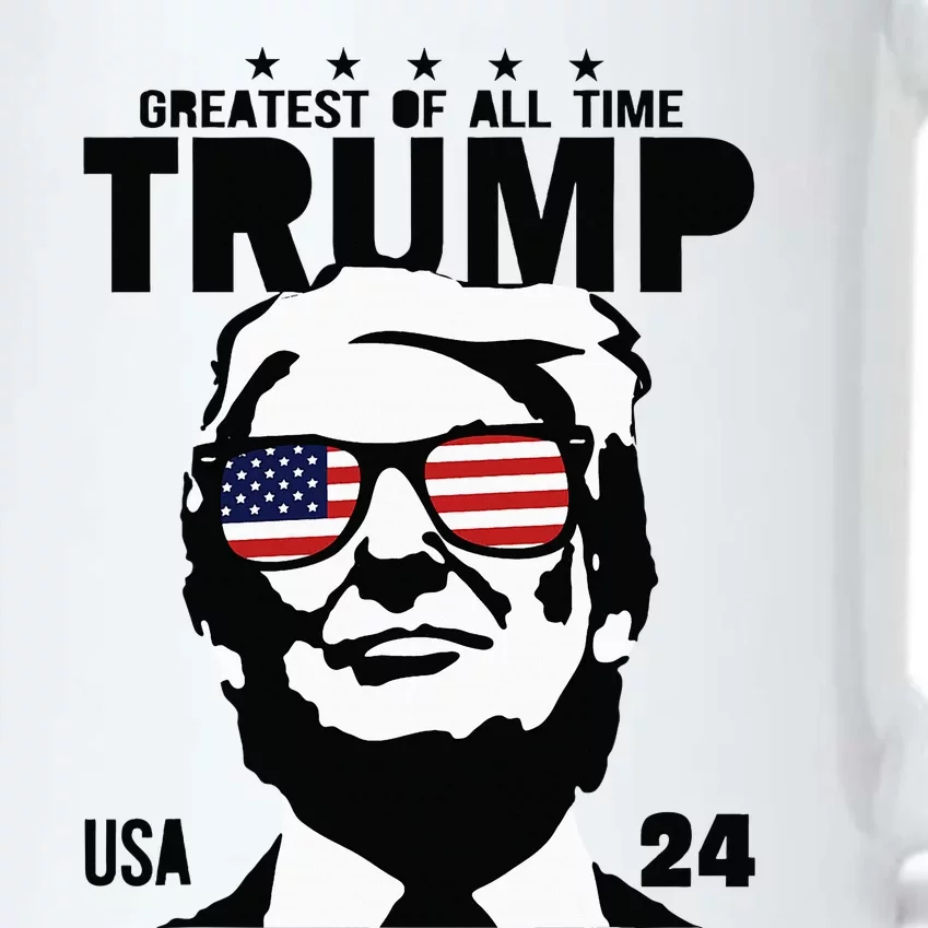 Trump 2024 Goat Never Surrender Bulletproof Teflon Don Black Color Changing Mug