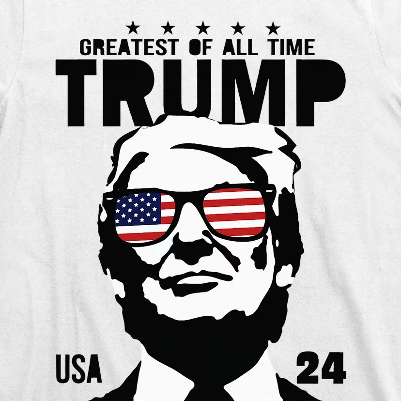 Trump 2024 Goat Never Surrender Bulletproof Teflon Don T-Shirt