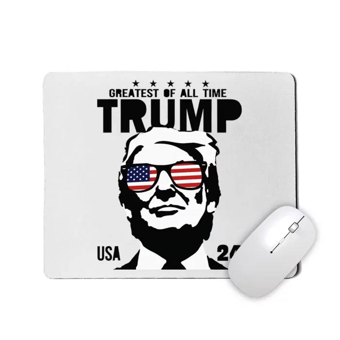 Trump 2024 Goat Never Surrender Bulletproof Teflon Don Mousepad