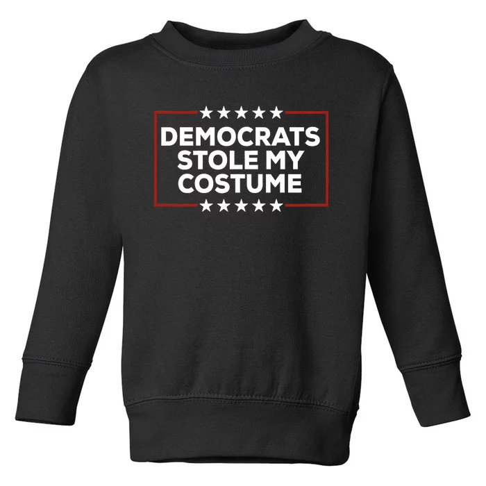 Trump 2024 Halloween Costume Democrats Stole My Costume Toddler Sweatshirt