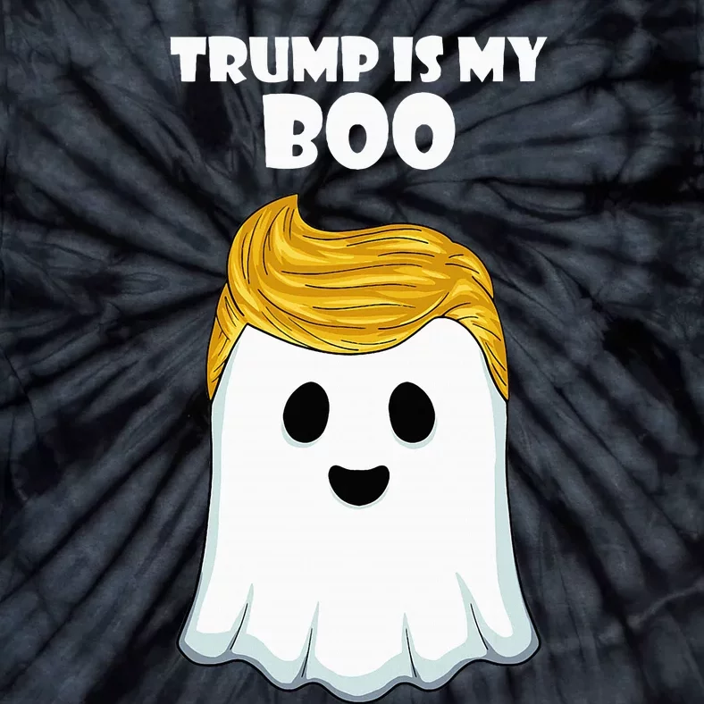 Trump 2024 Hair Funny Ghost Halloween Boo Tie-Dye T-Shirt