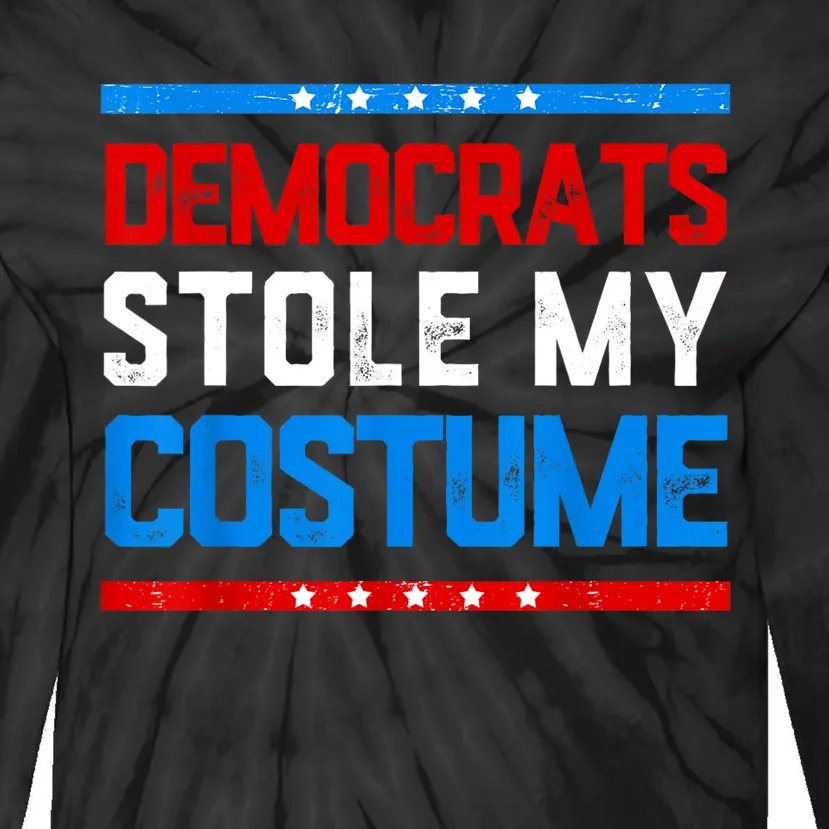 Trump 2024 Halloween Costume Democrats Stole My Costume Tie-Dye Long Sleeve Shirt