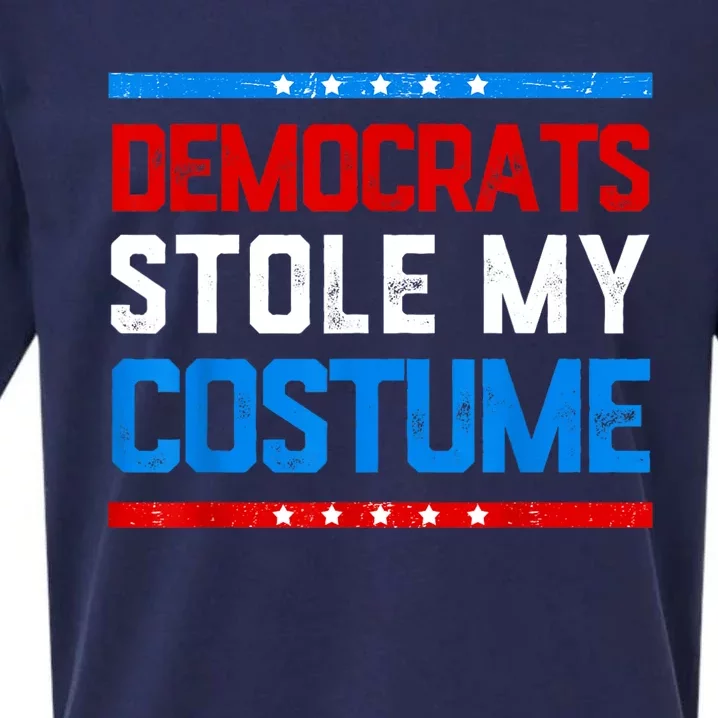 Trump 2024 Halloween Costume Democrats Stole My Costume Sueded Cloud Jersey T-Shirt