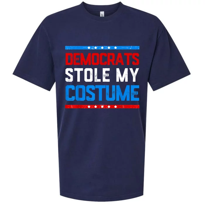 Trump 2024 Halloween Costume Democrats Stole My Costume Sueded Cloud Jersey T-Shirt