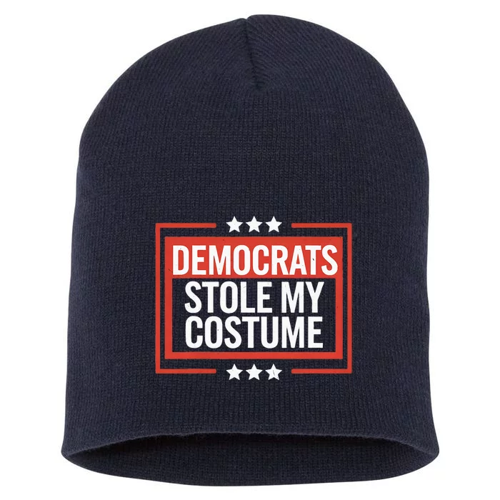 Trump 2024 Halloween Costume Democrats Stole My Costume Short Acrylic Beanie