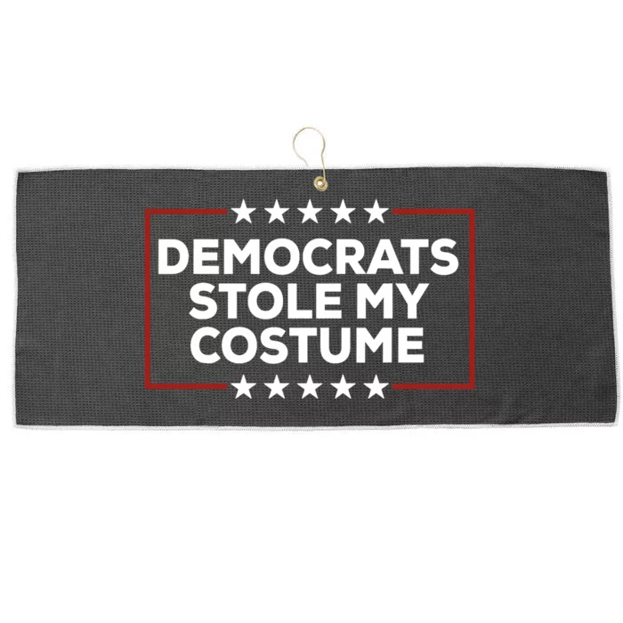 Trump 2024 Halloween Costume Democrats Stole My Costume Large Microfiber Waffle Golf Towel