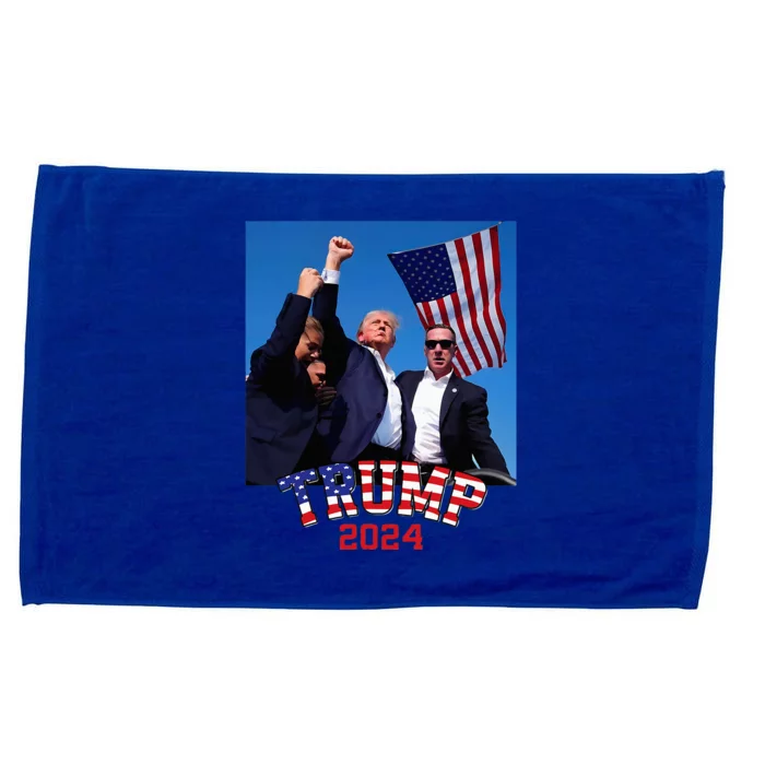 Trump 2024 HeLl Never Stop Fighting To Save America Microfiber Hand Towel