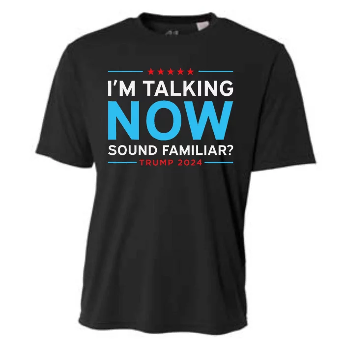 Trump 2024 Harris Debate I’M Talking Now Sounds Familiar Cooling Performance Crew T-Shirt