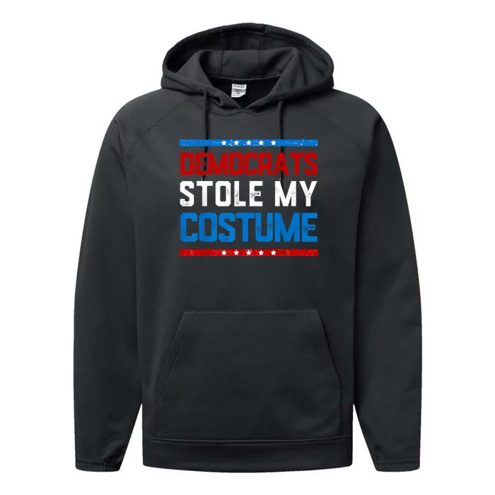 Trump 2024 Halloween Costume Democrats Stole My Costume Performance Fleece Hoodie