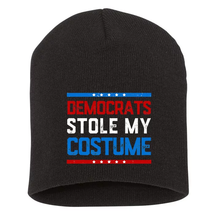 Trump 2024 Halloween Costume Democrats Stole My Costume Short Acrylic Beanie