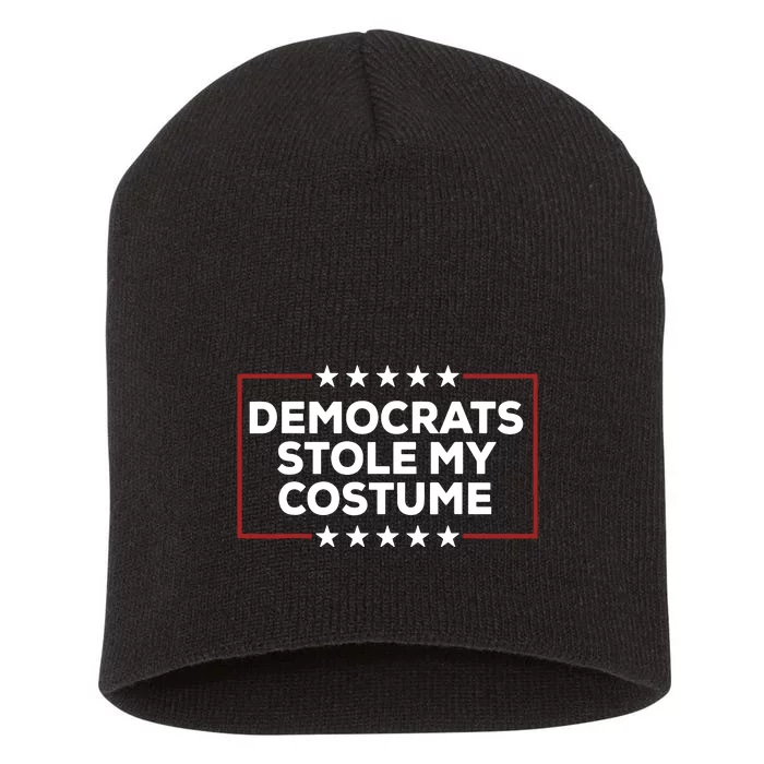 Trump 2024 Halloween Costume Democrats Stole My Costume Short Acrylic Beanie