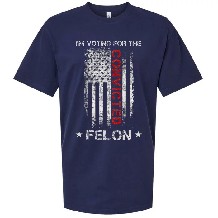 Trump 2024 IM Voting For The Convicted Felon Sueded Cloud Jersey T-Shirt