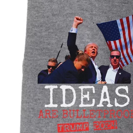 Trump 2024 Ideas Are Bulletproof Bold Design Doggie 3-End Fleece Hoodie