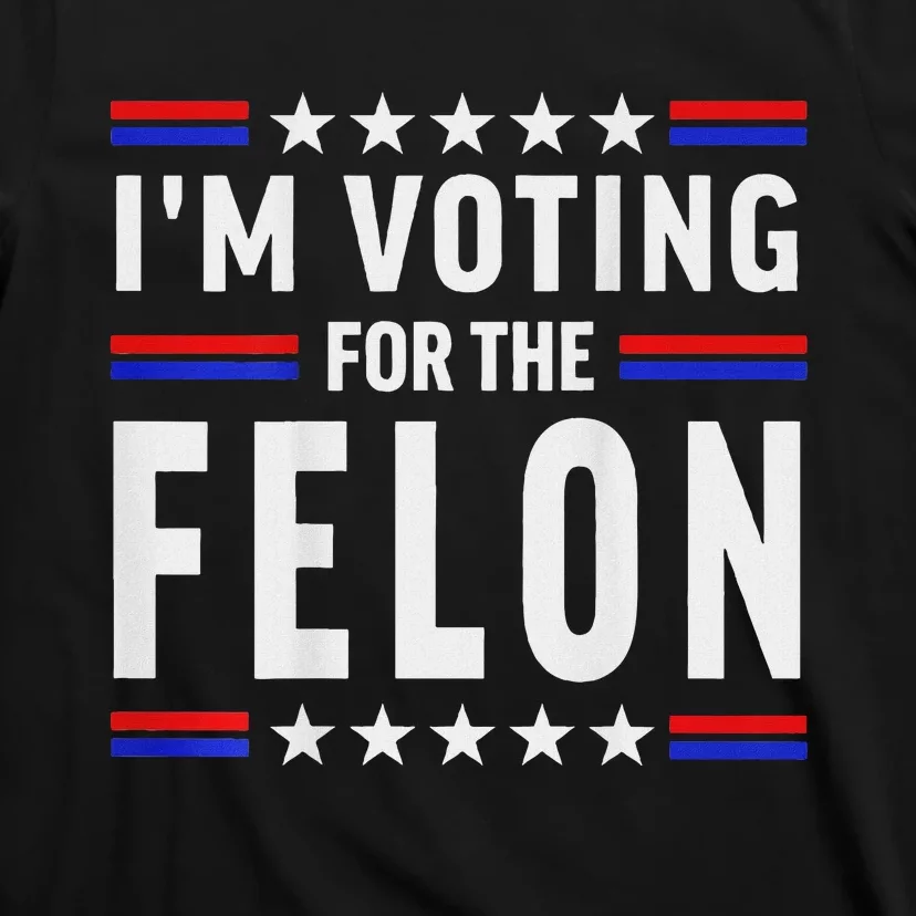 Trump 2024 IM Voting For The Felon Front And Back T-Shirt