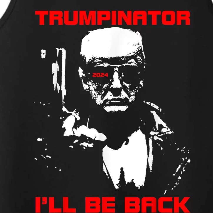 Trumpinator 2024 ILl Be Back Support Trump 2024 Election Performance Tank