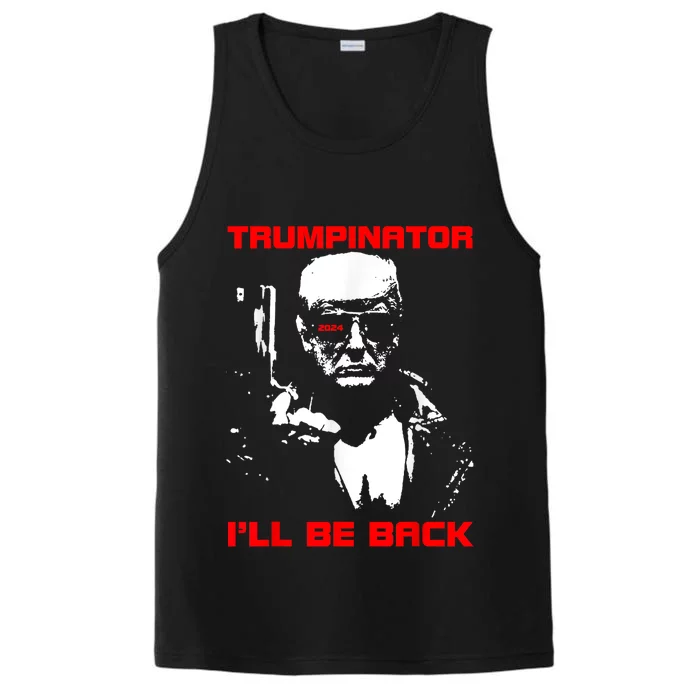 Trumpinator 2024 ILl Be Back Support Trump 2024 Election Performance Tank