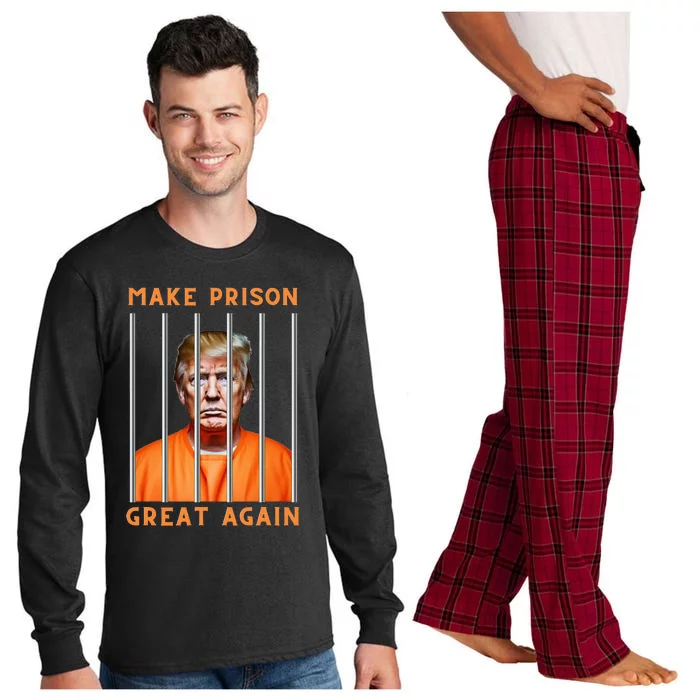 Trump 2024 In Prison Long Sleeve Pajama Set