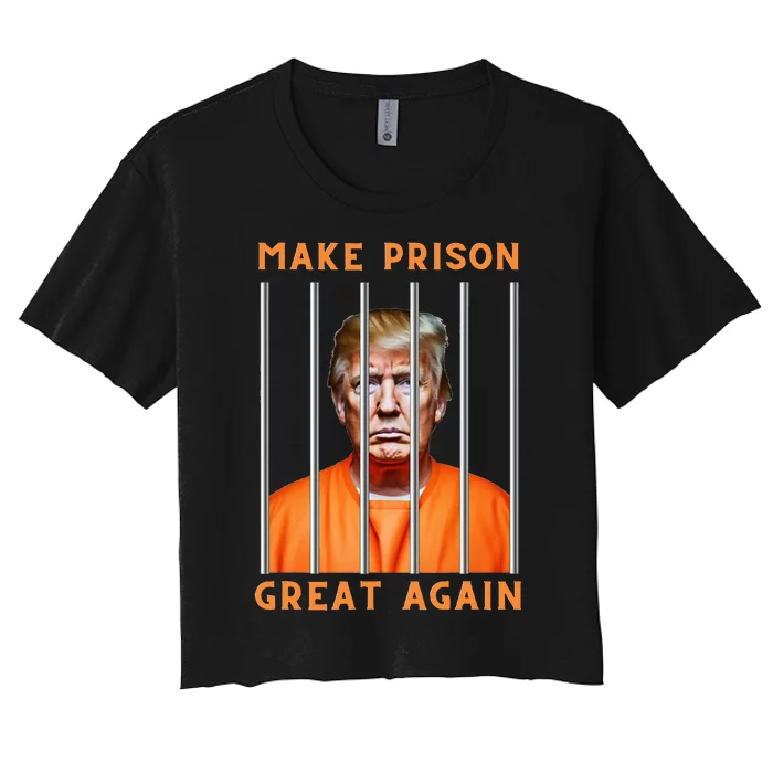 Trump 2024 In Prison Women's Crop Top Tee