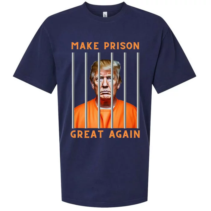 Trump 2024 In Prison Sueded Cloud Jersey T-Shirt