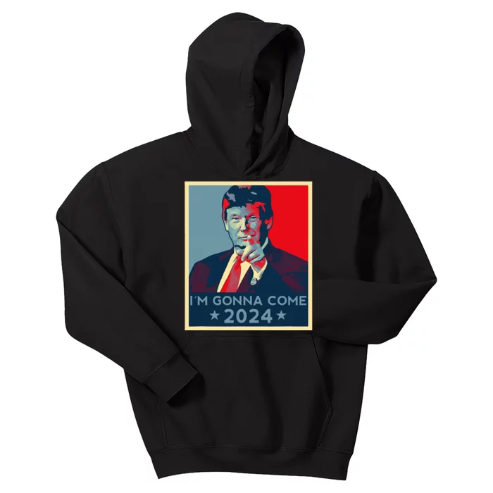 Trump 2024 IM Gonna Come Usa Flag Trump Election 2024 Kids Hoodie