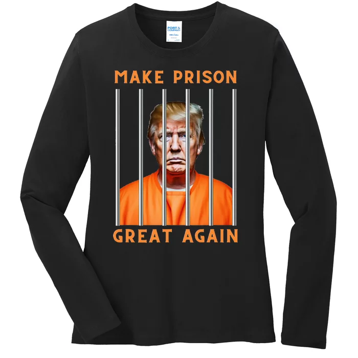 Trump 2024 In Prison Ladies Long Sleeve Shirt