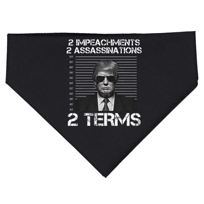 Trump 2 Impeachments 2 Assassinations 2 Terms USA-Made Doggie Bandana