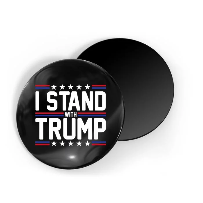 Trump 2024 I Stand With Trump American Flag Usa Trump Supporter Magnet