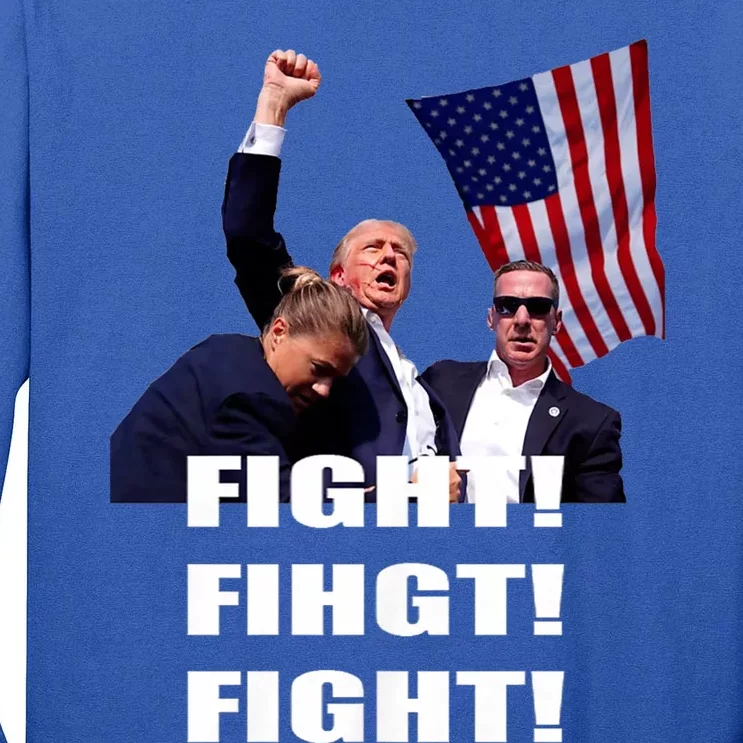 Trump 2024 I Fully Endorse President Trump Fight Fight Fight Tall Long Sleeve T-Shirt