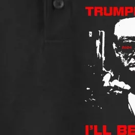 Trumpinator 2024 I'll Be Back Support Trump 2024 Election Dry Zone Grid Performance Polo